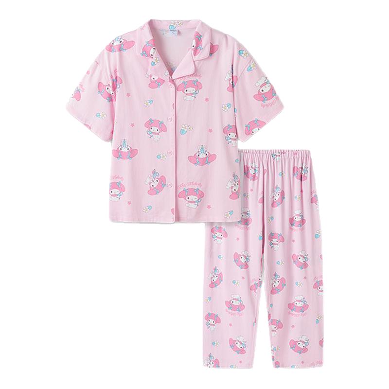 巴拉女童家居服套装儿童睡衣套装