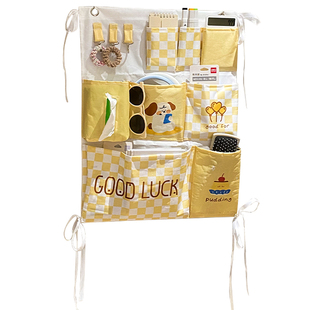 布艺收纳挂袋悬挂式学生宿舍上铺床边挂壁置物袋门后墙上床头床上