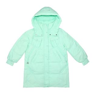 时尚白鸭羽绒服女小个子2025年冬季中长款宽松显瘦面包服加厚外套