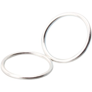 999足银手工纯银戒指女ins简单小号细素圈关节情侣指环小指尾戒男