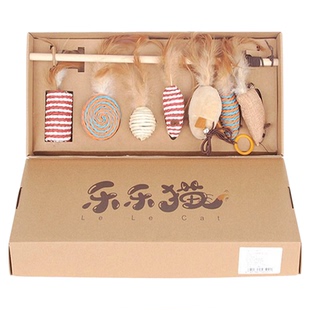 猫玩具羽毛逗猫棒耐咬磨牙棒幼猫自嗨解闷套装小猫咪消耗体力用品