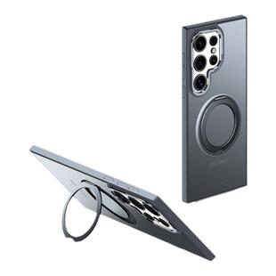 三星s22ultra手机壳磁吸带360°旋转支架s22新款磨砂全包防摔外壳s22+高级感的手机套galaxys22超薄plus适用