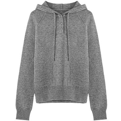 LAGOGO晨雾织梦松弛感连帽针织衫