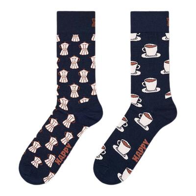 【2026新款】Happy Socks潮牌创意咖啡袜子时尚小众个性中筒袜