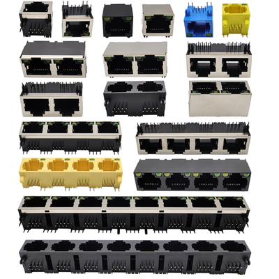 RJ45插座5JA-1单口卧式8P8C