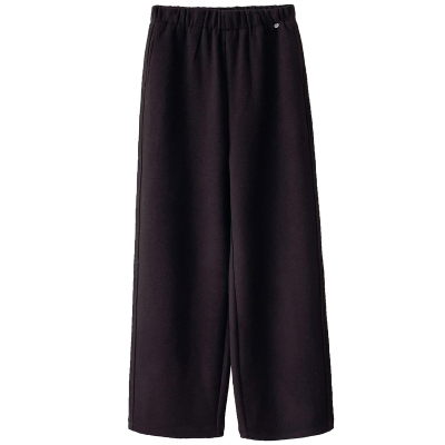 显瘦垂感加绒窄版直筒休闲阔腿裤