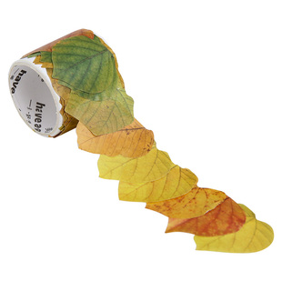 小日子不翻篇 香榭的落叶异形和纸胶带仿真树叶枫叶异形贴纸素材