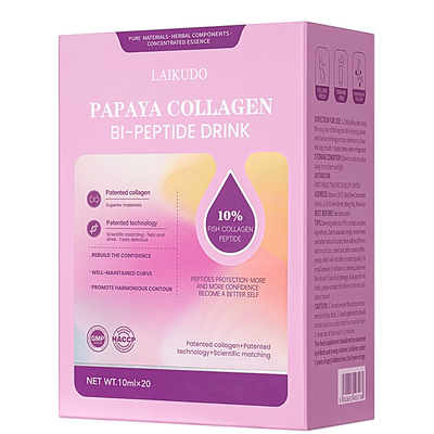 lk木瓜条LAIKUDO美国品牌lkd木瓜饮胶原蛋白多肽饮口服液【临期】