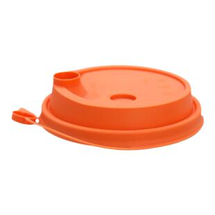90口径PP杯配套盖一次性奶茶杯盖带红心塞透明咖啡盖注塑盖防漏盖