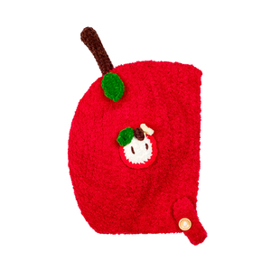 雪球小可爱绒绒果味帽儿童苹果帽diy材料包可爱毛线帽手工编织钩