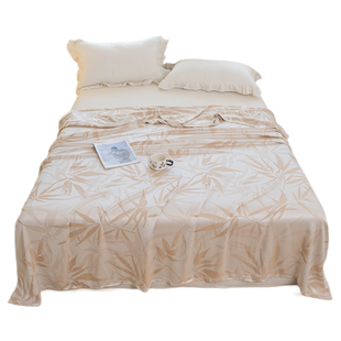 竹纤维毛巾被夏季毛巾毯子纯棉夏凉被薄款盖毯纱布午休单人婴儿童