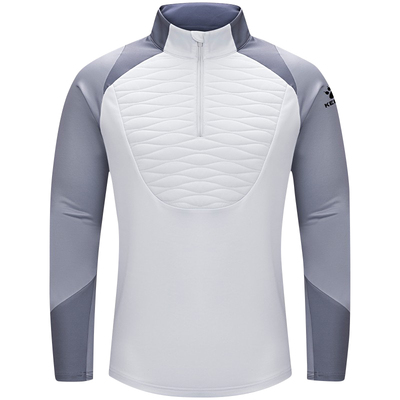 KELME卡尔美套头衫男半拉链夹棉长袖T恤足球训练服冬运动卫衣上衣