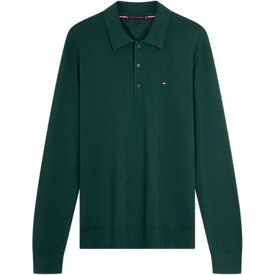 Tommy男装丝羊绒混纺POLO针织衫