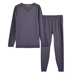 好波自由裁保暖内衣男士秋衣秋裤套装女V领保暖防寒打底HT1913