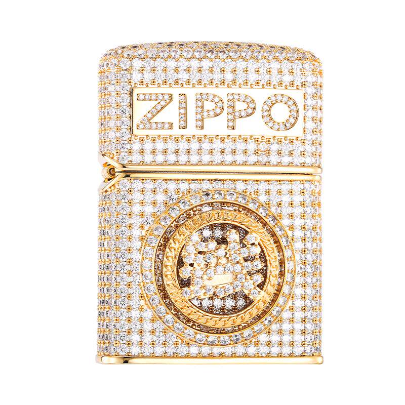 zippo正品打火机转钱满钻