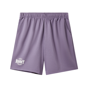 匹克休闲运动短裤男夏季时尚款裤宽松薄款五分裤透气针织运动裤