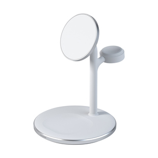 QPB适用苹果三合一无线充电器magsafe磁吸桌面支架二合一充电座iPhone16pro手机iwatch手表AirPods耳机Ultar2