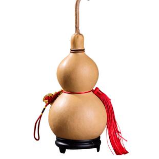 中国结文玩天然真镶口大小空心开口葫芦挂件饰客厅门口木胡芦摆件