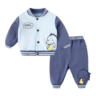 男童套装春装2026新款帅气儿童卫衣卫裤男宝宝两件套小童装春秋季