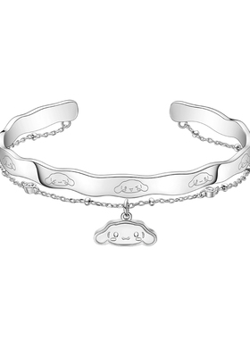 潮色绘玉桂狗手镯手链女款