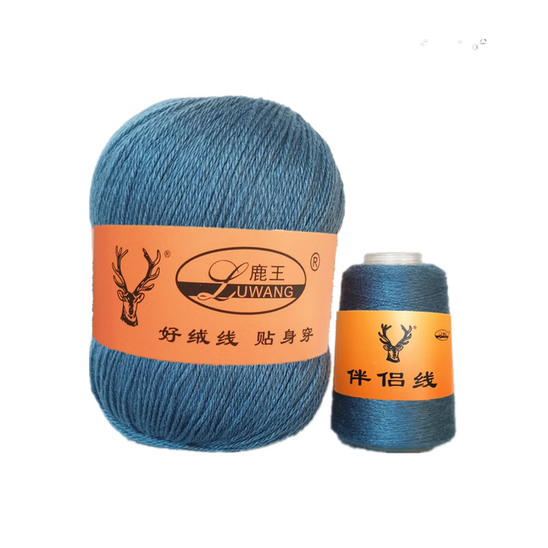鹿王羊绒线中粗编织手编