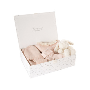 【礼物】Bonpoint小樱桃新生婴儿兔子玩偶宝宝百天满月礼盒