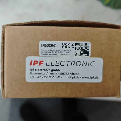 【请询价】全新原装IPF电子IN50C941接近开关，德国进口，原包装