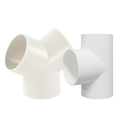 排风管换气扇pvc三通油烟100200