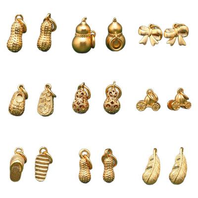 古法沙金diy配件24k不掉色小提溜