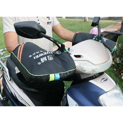 电动车加绒手套摩托车加厚保暖护手防风防水通用冬季助力车车把套