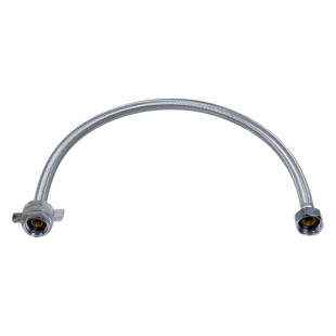 潜水艇不锈钢编织冷热进水软管四分防爆水龙头连接管马桶进水管