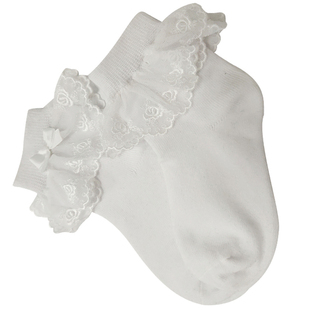 薇妮拉丁舞女童比赛专用儿童白袜子女夏专业舞蹈袜防滑纯色短袜