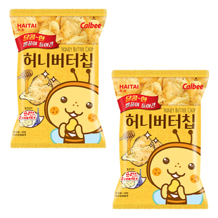 HAITAI海太蜂蜜黄油薯片芝士泡菜休闲出游零食品韩国进口临期特价