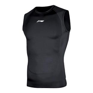 李宁健身背心紧身衣男无袖训练服运动跑步田径套装速干衣压缩高弹