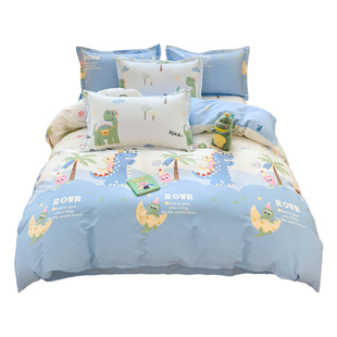 儿童被套120x150cm纯棉100全棉幼儿园男女孩被罩单件150x200单人