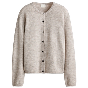 【博主推荐】HM女装毛针织衫高智感针织衫row系上衣开衫1239431