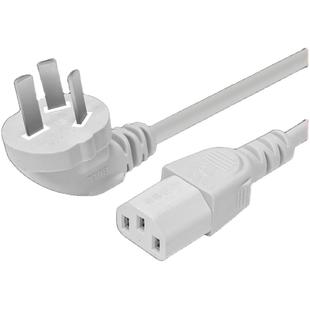 公牛电脑电源线台式主机电饭煲锅电水壶豆浆机通用插头三孔连接线