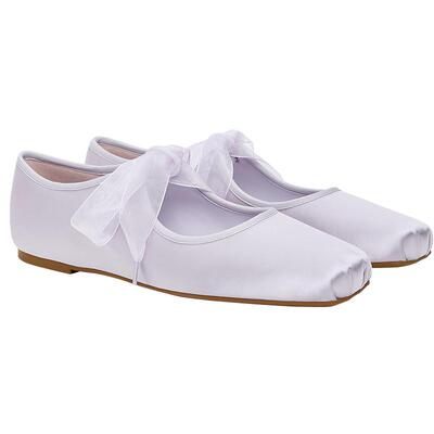 CHARLES&KEITH26春季新款CK1-70381197丝带方头平底玛丽珍鞋单鞋