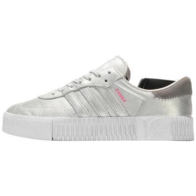 Adidas/阿迪达斯正品SAMBAROSE系列 女子松糕厚底休闲板鞋D96769