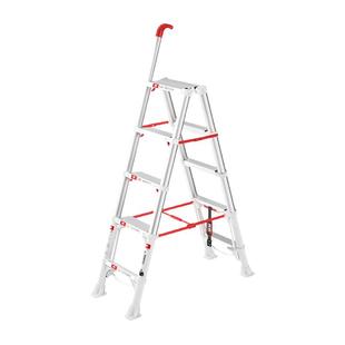 奥鹏伸缩梯子加厚铝合金折叠梯便携轻便小型家用人字梯升降工程梯