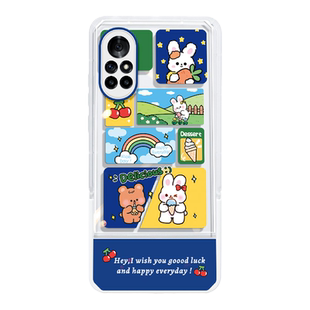 小狗的一天适用华为nova10手机壳隐形支架nova9可爱新款nova8pro透明荣耀60/50全包nove7se女款卡通防摔套