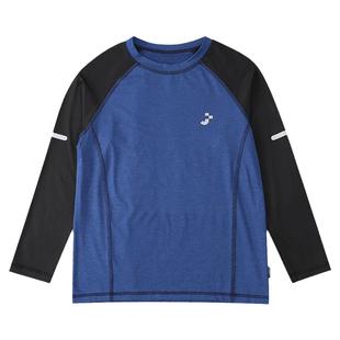 胖男童速干衣长袖T恤薄款加肥加大儿童运动上衣宽松男孩快干衣服