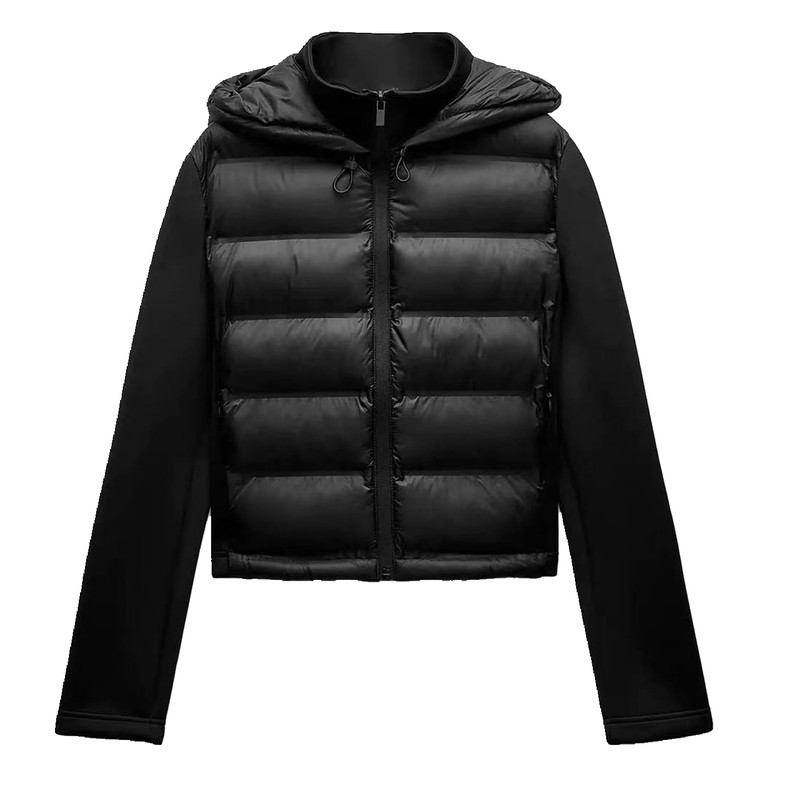 ZARLUVIP查罗新款秋冬装高腰棉衣夹克连帽棉服外套女装4391742