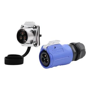 凌科cnlinko航插LP20-3芯螺丝压接线工业航空插头方座连接器免焊