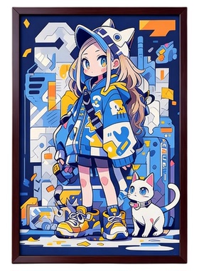 卡通diy数字油画填充2025新款