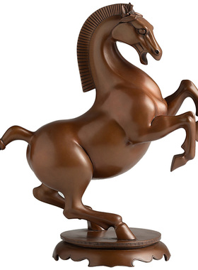 紫铜马到成功摆件盛世唐马中式客厅办公室装饰物新年贺岁开业礼品