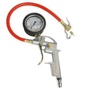 台湾绿力胎压枪气压表 加气表胎压枪 车用胎压表轮胎高精度充气枪