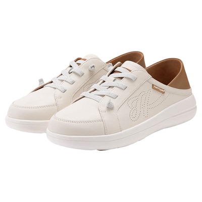 暇步士女鞋小白鞋轻便真皮休闲鞋