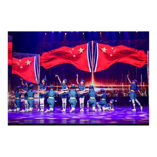 六一儿童红军演出服红星闪耀万泉河舞台服舞蹈节目合唱表演服道具