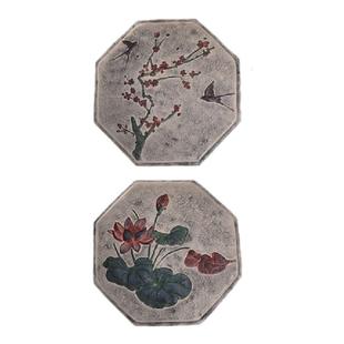 中式庭院脚踏石花园装饰汀步石户外防滑地砖别墅草坪垫脚石铺路石